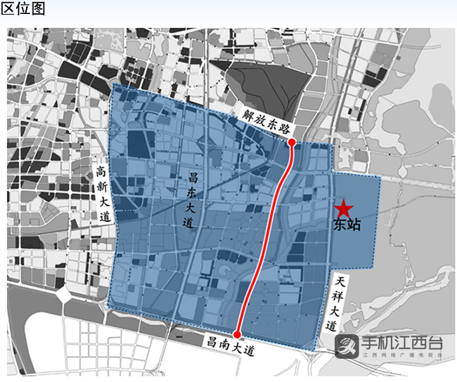 24日,据南昌市自然资源局规划显示:本次规划段北起解放东路,南至昌南