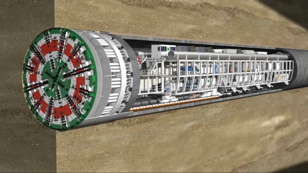 后在伦敦泰晤士河流用盾构法修建了 长458m的矩形隧道 是tbm(tunnel