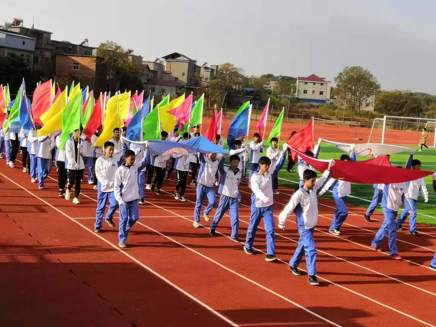 周溪中学举行第三届冬季运动会