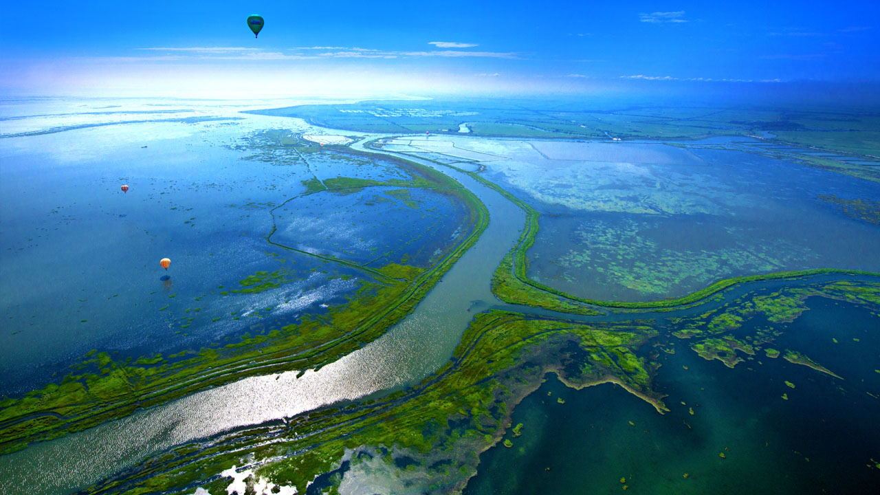 江西都昌鄱阳湖湿地风光美