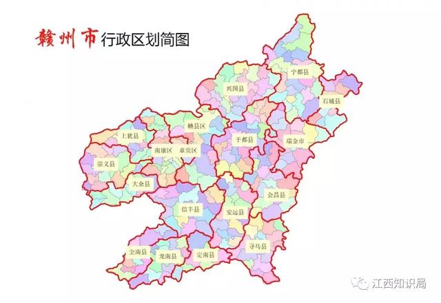 赣州18县市区高清地图集