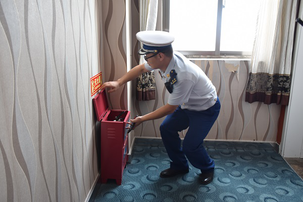 突击检查现场（安福消防大队供图）
