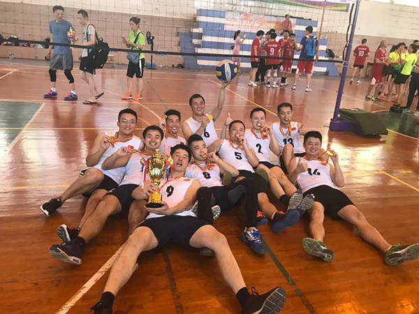 萍乡市第十三届运动会气排球比赛男子组冠军队