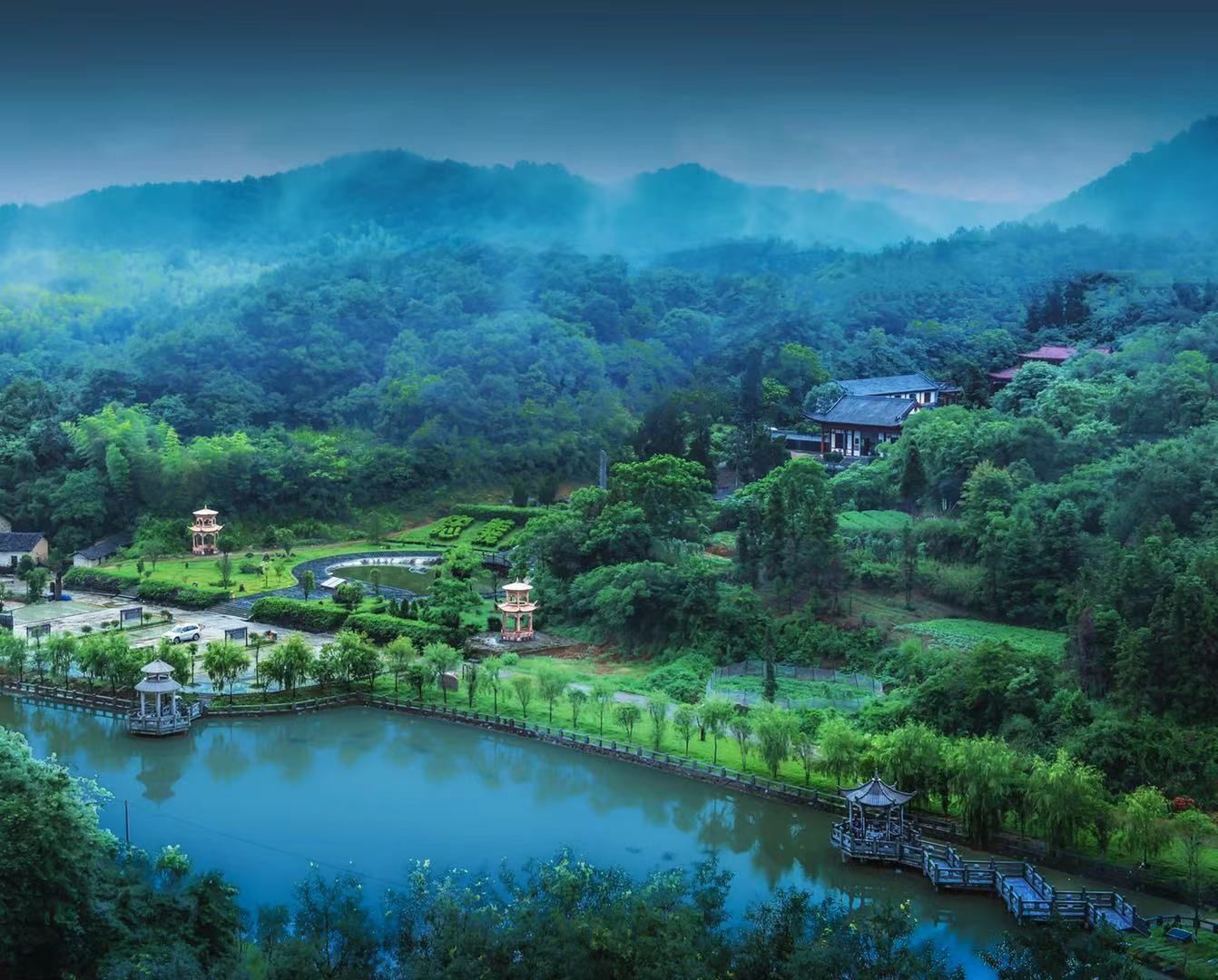江西是个好地方悠然庐山自在九江江西德安生态乡村美景如画