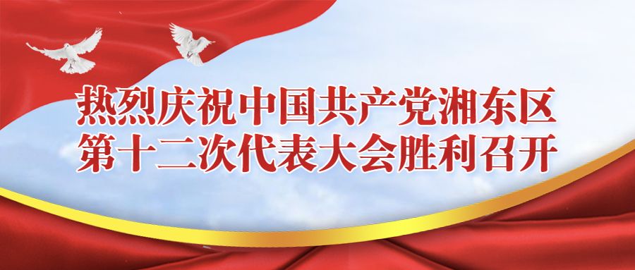 热烈庆祝中国共产党湘东区第十二次代表大会胜利召开