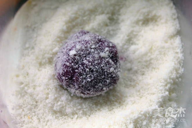 紫薯糯米丸的步骤 紫薯糯米丸的步骤