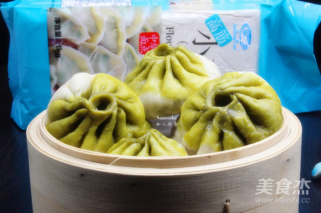 菠菜包子成品图