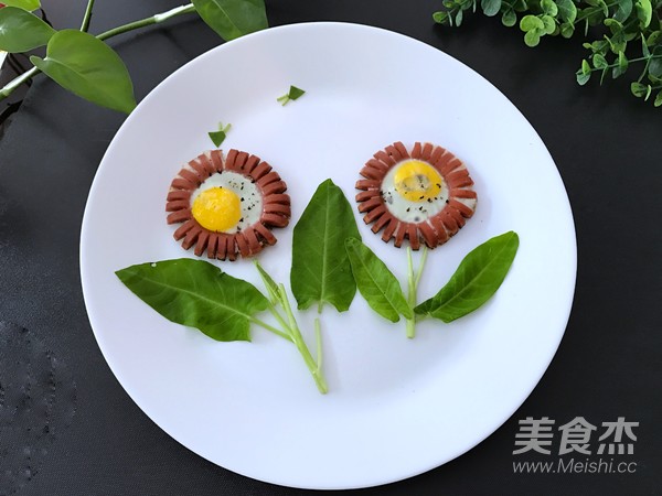 火腿肠太阳蛋成品图