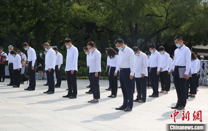 9月18日，中国人民抗日战争纪念馆举行“铭记历史 勿忘九一八”主题活动。　抗战馆供图