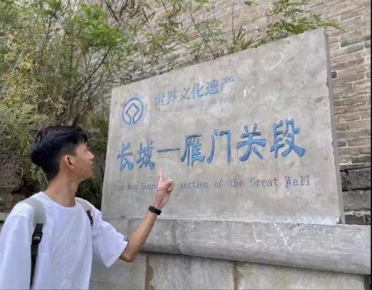 在校学生分享山西美景。　太原理工大学国际教育交流学院提供