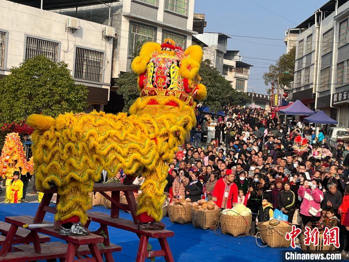 湘粤桂数万瑶胞“赶鸟”话丰收。　江永县委宣传部供图