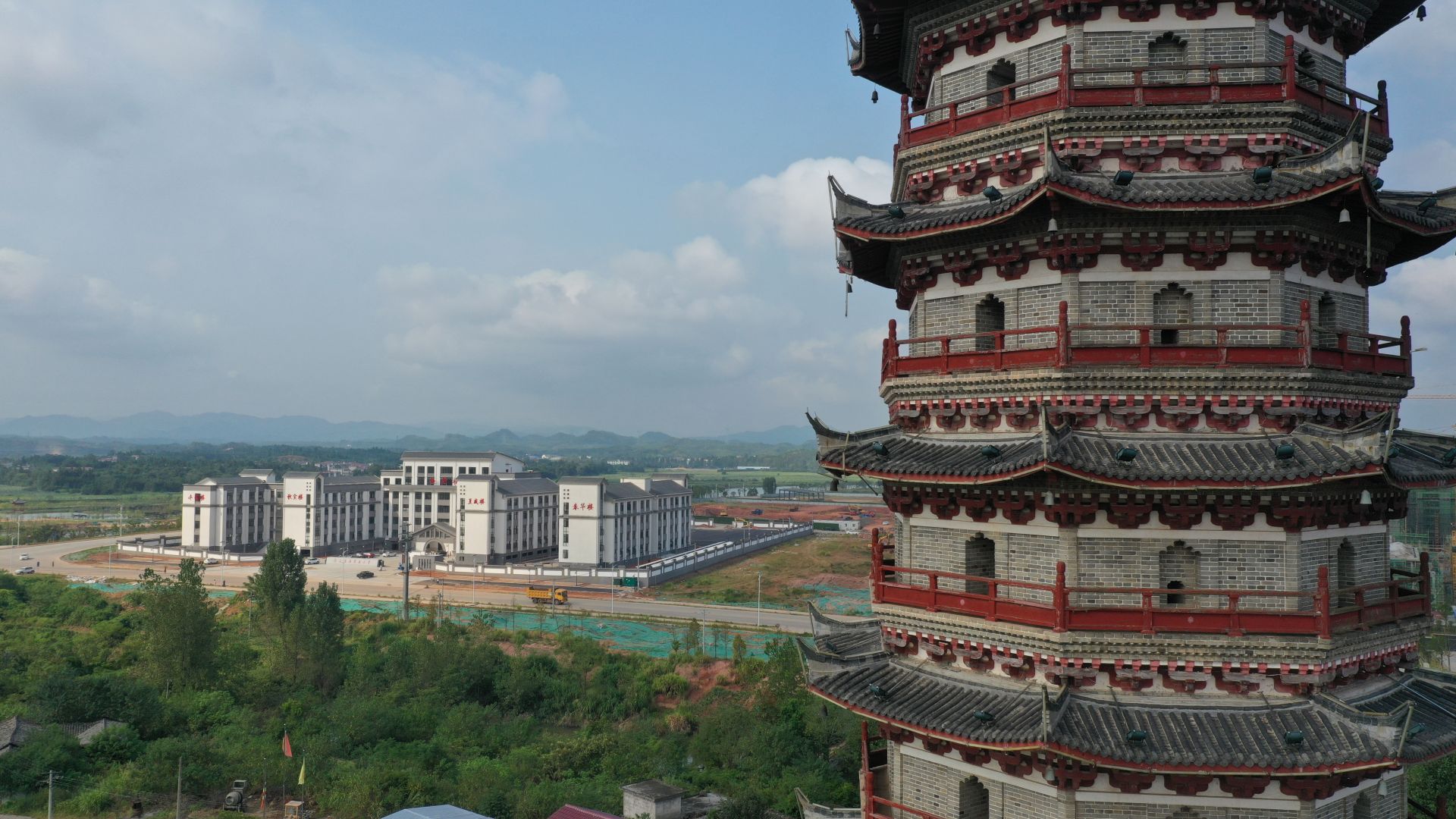 航拍第五小学（雁塔小学）