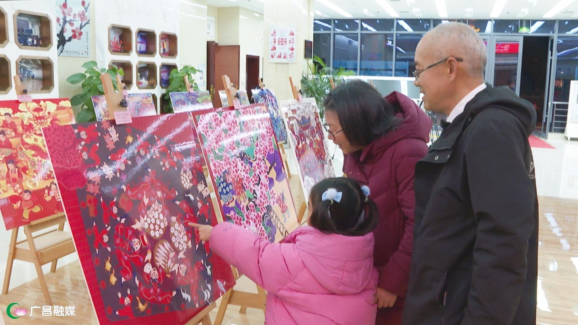 我縣舉行新生活新風尚新年畫我們的小康生活美術創作展