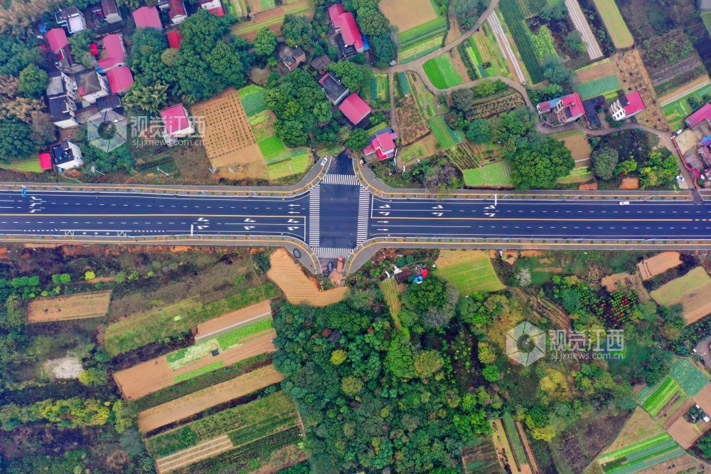 江西泰和：“表带”公路壮观如画