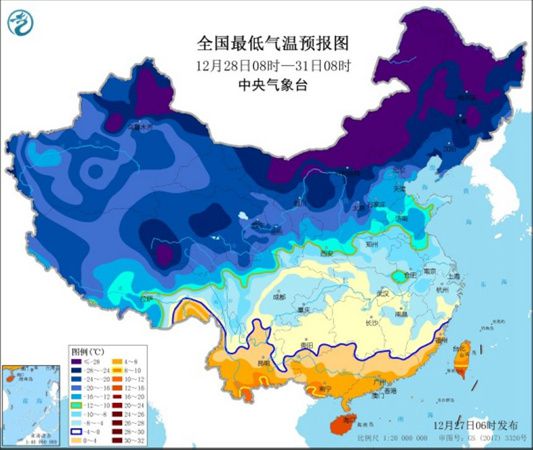 年末寒潮明起来袭 【4省份】将有大雪