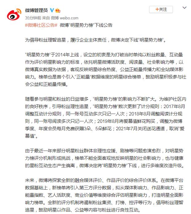 新浪微博社区管理官方微博截图