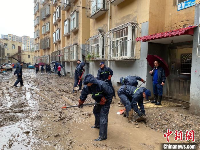 连续强降雨天气导致各地不同程度受灾。　灵石县融媒体中心供图