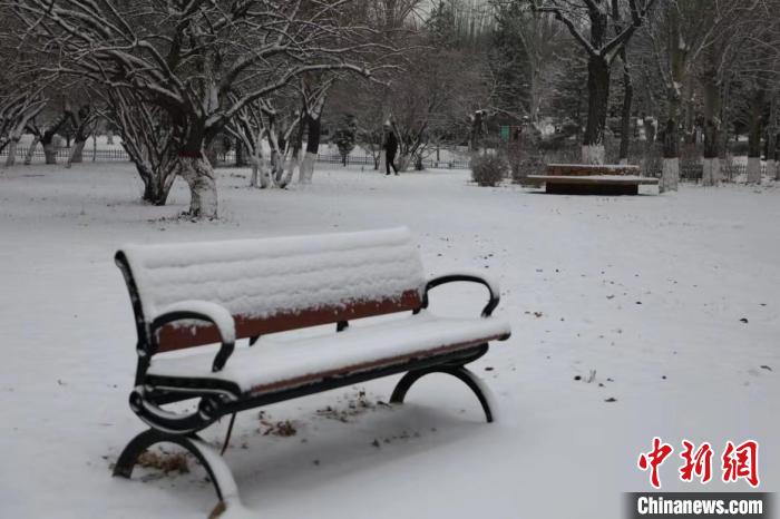 图为降雪后的内蒙古。　气象部门供图