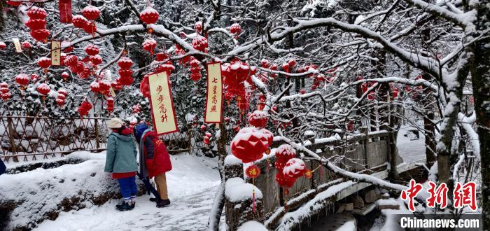 黄山之巅新年迎降雪　叶永清　摄