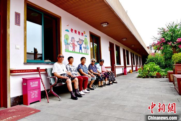 杭州一社区养老机构内。　杭州市卫生健康委供图