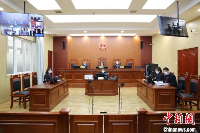 庭审现场。　江苏省人民检察院供图