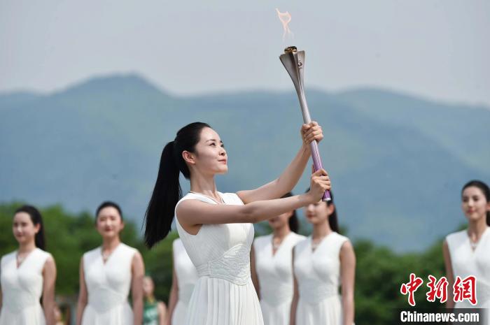 杭州亚运会火种采集仪式现场 杭州亚运会官方摄影 摄