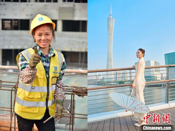 钢筋工陈翠姣 严定佳 摄 钢筋工陈翠姣 严定佳 摄