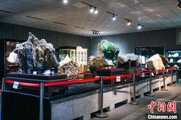 5月11日,天目地学博物空间(桂林)展陈现场。? 蒋丰慧 摄 5月11日,天目地学博物空间(桂林)展陈现场。? 蒋丰慧 摄