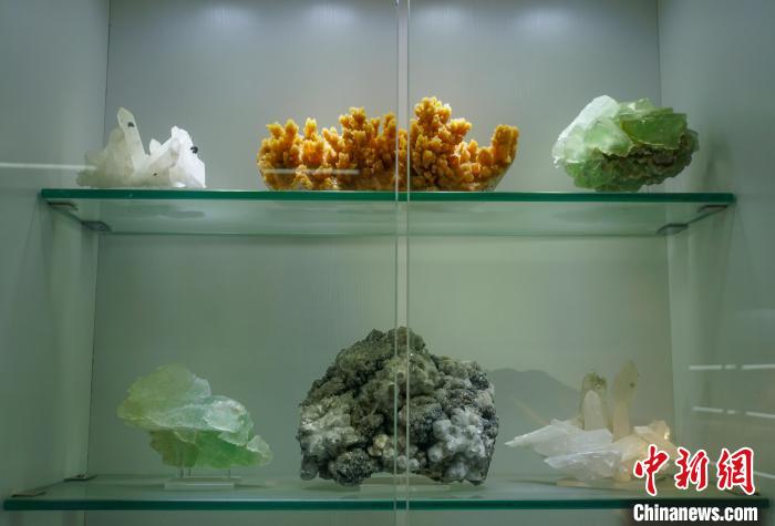 5月11日,天目地学博物空间(桂林)展陈现场。? 蒋丰慧 摄 5月11日,天目地学博物空间(桂林)展陈现场。? 蒋丰慧 摄