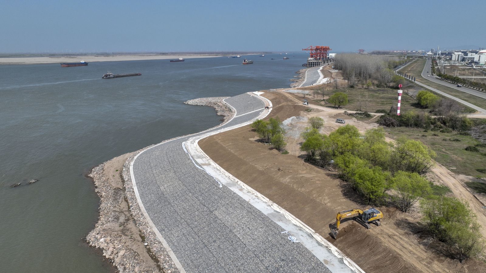 长江干流江西段崩岸应急治理工程Ⅳ标段预计4月底完工