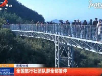 全国旅行社团队游全部暂停