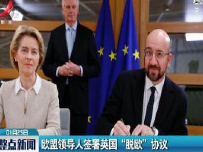 欧盟领导人签署英国“脱欧”协议