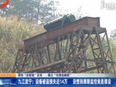 【聚焦“放管服”改革 曝光“怕慢假庸散”】九江武宁：设备被盗损失近14万 没想到鹰眼监控竟是摆设