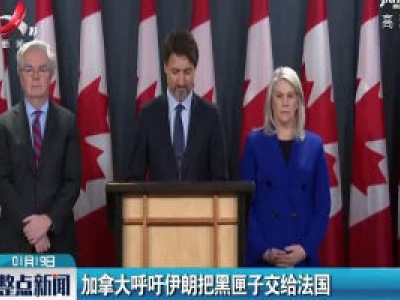 加拿大呼吁伊朗把黑匣子交给法国