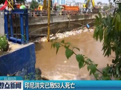 印尼洪灾已致53人死亡