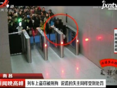 南昌：列车上盗窃被刑拘 说谎的失主同样受到处罚