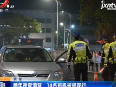 新余：跨年夜查酒驾 14名司机被抓现行