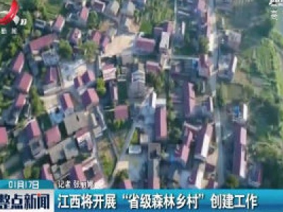 江西将开展“省级森林乡村”创建工作