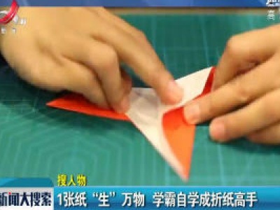 重庆：1张纸“生”万物 学霸自学成折纸高手