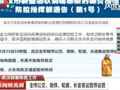 武汉部署防疫工作：全市公交、地铁、轮渡、长途客运暂停运营