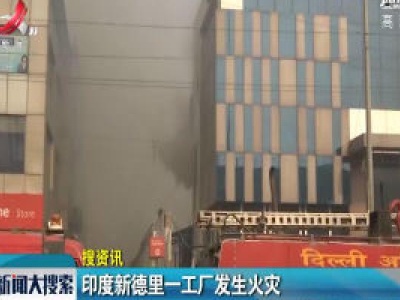 印度新德里一工厂发生火灾