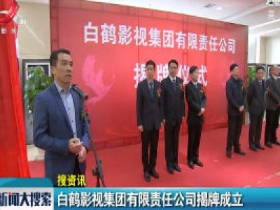 白鹤影视集团有限责任公司揭牌成立