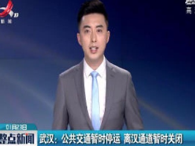 武汉：公共交通暂时停运 离汉通道暂时关闭