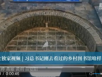 新华社独家视频｜习总书记刚去看过的乡村图书馆啥样