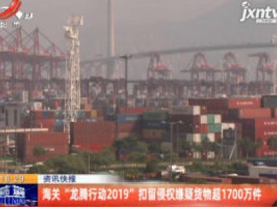 海关“龙腾行动2019”扣留侵权嫌疑货物超1700万件