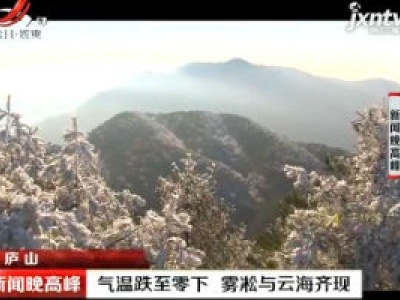 庐山：气温跌至零下 雾凇与云海齐现