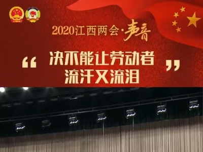 2020江西两会·声音 | 决不能让劳动者流汗又流泪
