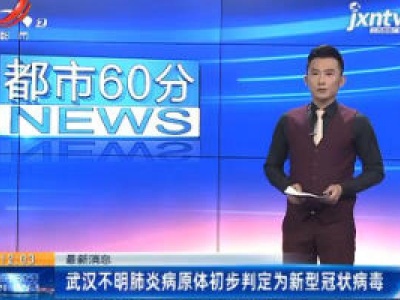 武汉不明肺炎病原体初步评定为新型冠状病毒