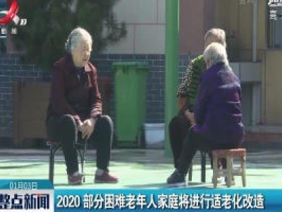 2020 部分困难老年人家庭将进行适老化改造