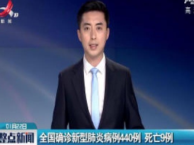 全国确诊新型肺炎病例440例 死亡9例